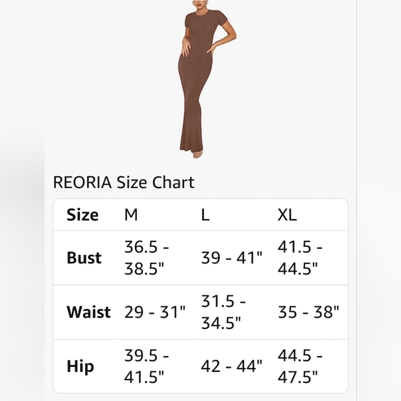 REORIA Crew Neck Lounge Maxi Dress #1029 - Picture 9 of 11